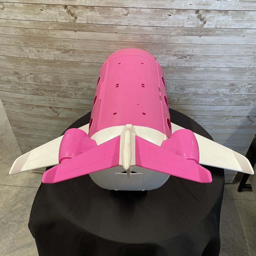 Barbie Dream Plane Airplane Jumbo Jet 2019 Mattel Play Set Pink + Serving Cart - Picture 4 of 16